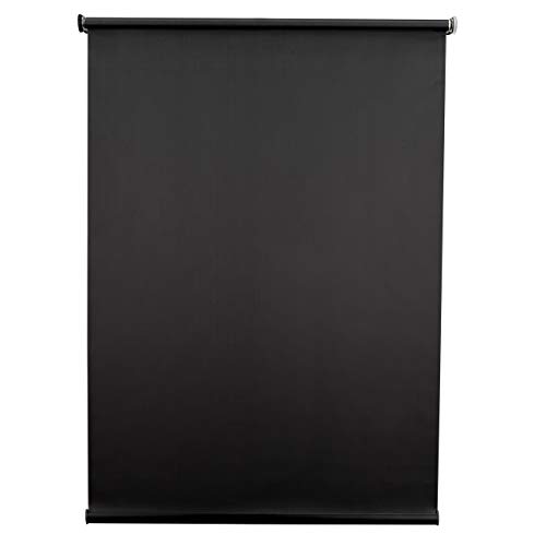 Black RV Roller Shades Blackout Window Cover for Campers and RVs