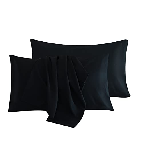 Black Slip Pillow Cases for Hair and Skin