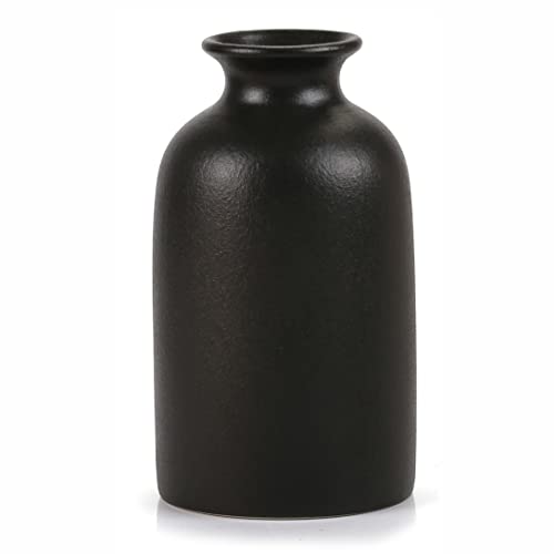 Black Small Vase for Modern Home Decor