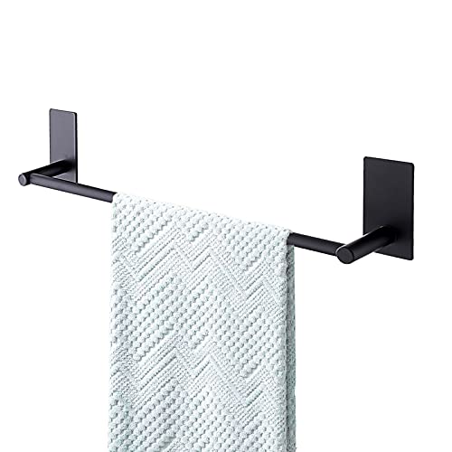 Black Stick-On Towel Rack - Songtec