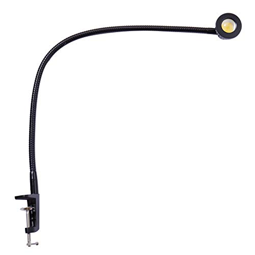 Black Swing Arm Desk Lamp with Clamp
