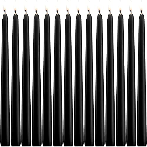 Black Taper Candle Set for Home Decorations
