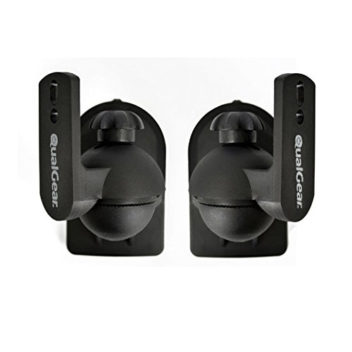 Black Universal Speaker Wall Mount for Speakers Up to 3.5Kg/7.7lbs
