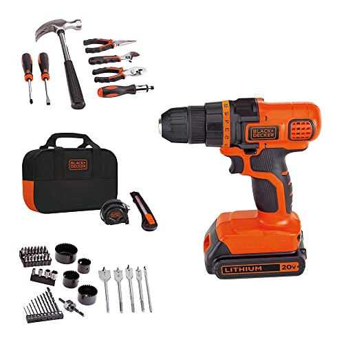  beyond by BLACK+DECKER Home Tool Kit with 20V MAX Drill/Driver,  83-Piece (BDPK70284C1AEV) : Tools & Home Improvement