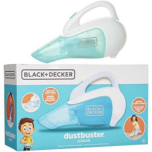 Black+Decker Junior Toy Handheld Vacuum Cleaner with Realistic Action & Sound