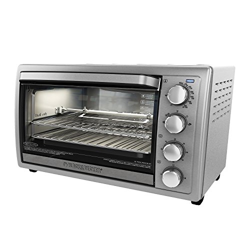 Black+Decker Rotisserie Toaster Oven, Stainless Steel