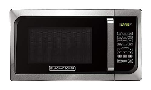 Black+Decker Stainless Steel Microwave