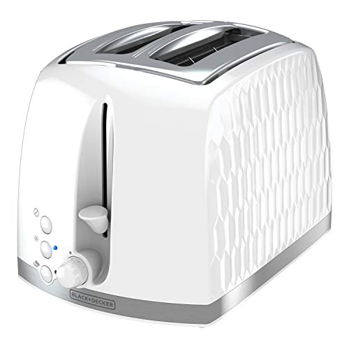 WHITE Premium Textured 2-Slice Toaster