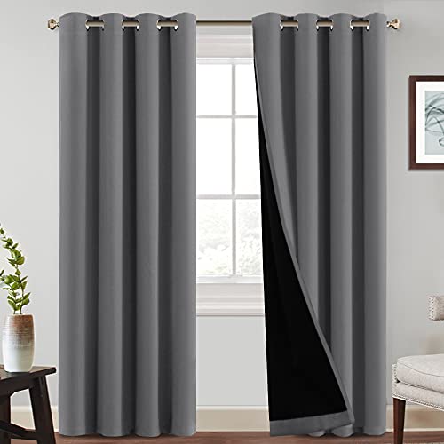 Blackout Curtains with Black Liner Backing
