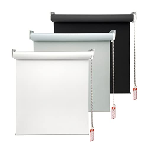 Blackout Roller Window Shades with Thermal Insulation, UV Protection and Easy Installation