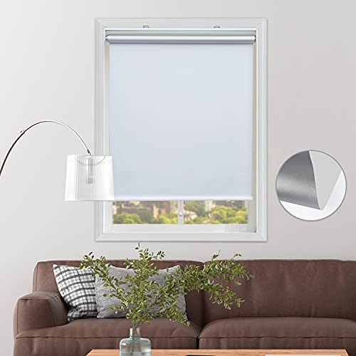 Blackout Window Blinds for Bedroom - Cordless, Thermal, White