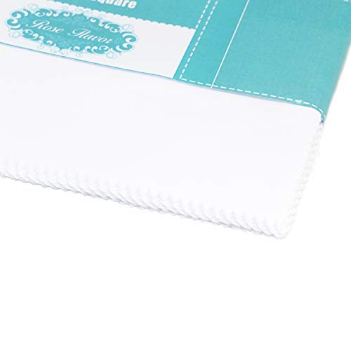 Bleach White Charm Packs Cotton Square Bundle 10x10 Inch Quilting Cloth