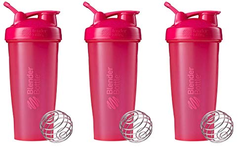 BlenderBottle Shaker Bottle 3-Pack, 28 oz (Pink)