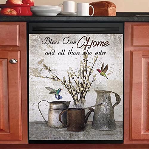 Bless Home Magnet Sticker Bouquet Dishwasher Cover