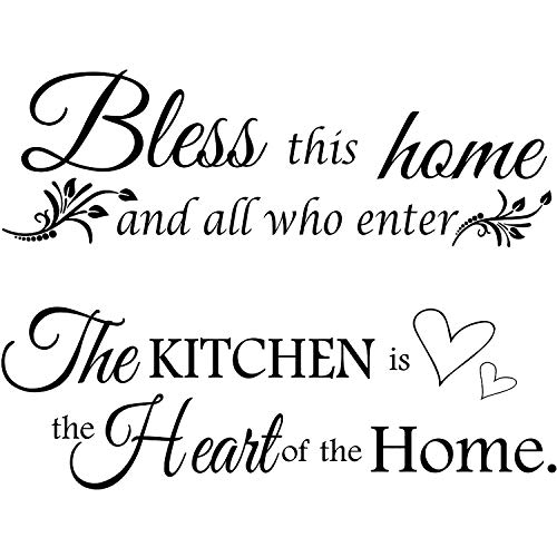 Bless This Home Kitchen Wall Decor Decals