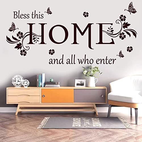 Bless This Home Wall Decal Sticker