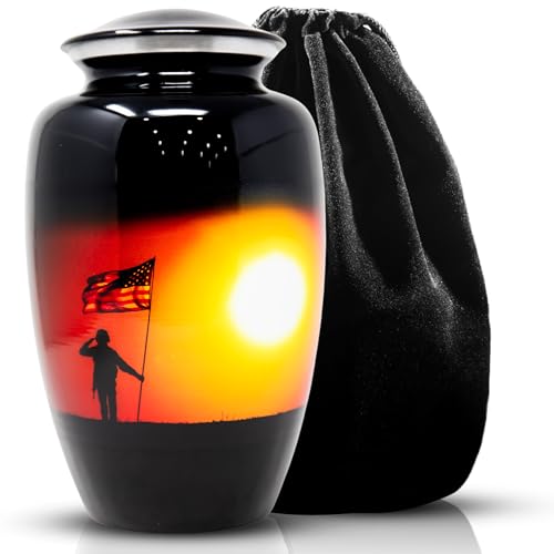 Blessbuy Veteran Urns for Human Ashes - Military Urns for Ashes Cremation for Veterans
