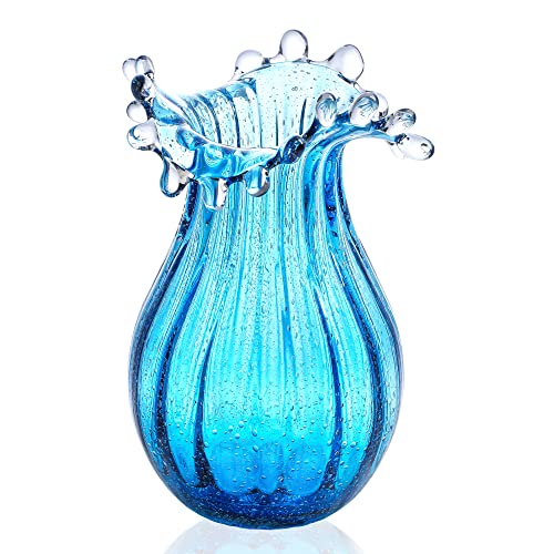 Blown Glass Bubble Vase