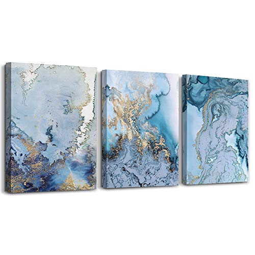 Blue Abstract Canvas Wall Art