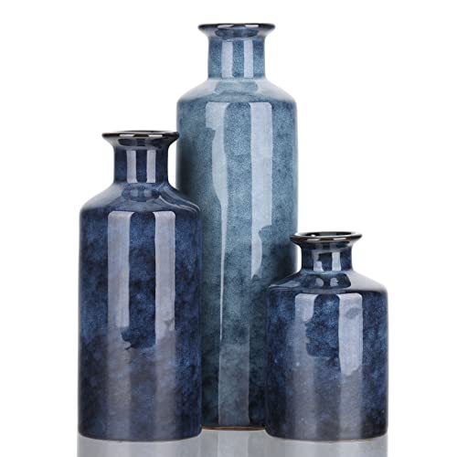 Blue Ceramic Vases - Home Decor