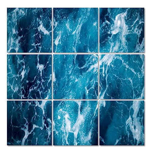 Blue Deep Sea Foaming Water Acoustic Panels