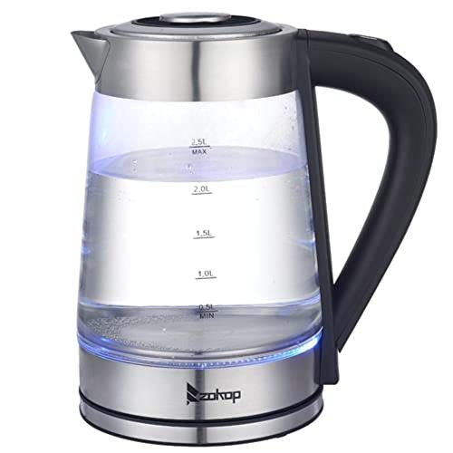 Blue Glass Electric Kettle - Stylish and Efficient