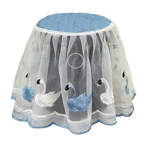 Blue Lace Embroidery Kitchen Appliance Cover