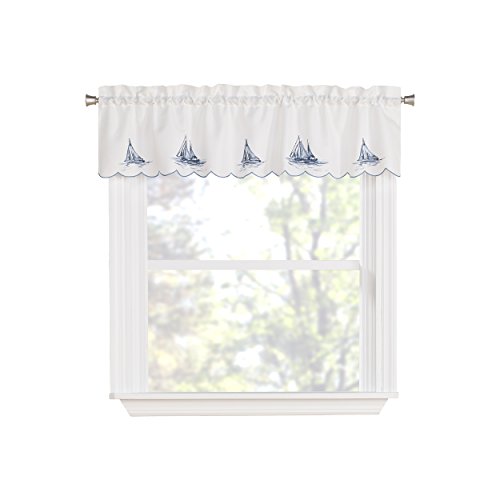 Blue Sailboat Valance