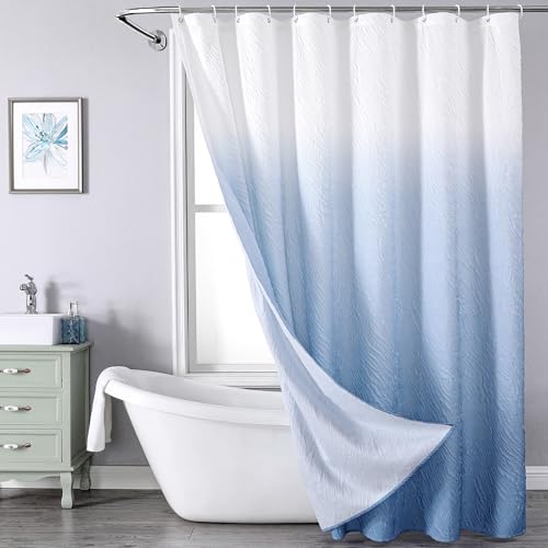 Blue Shower Curtain Set