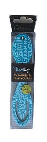 Blue Thin Flexible Book Light with Words