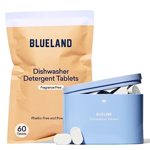 BLUELAND Eco-Friendly Dishwasher Detergent Tablet Starter Set - 60 Washes