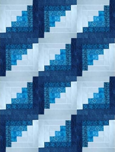 Classic Log Cabin Block Kit - 42 x 56 Quilt Top - Updated Fabric