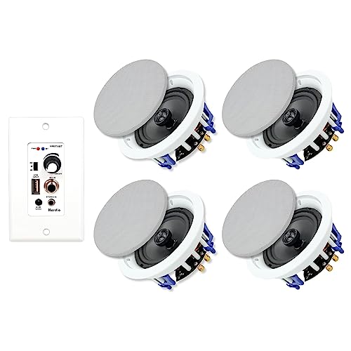 Bluetooth Ceiling Speakers 600W 2-Way (4 Speakers)