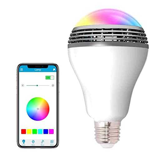 Bluetooth Speaker Light Bulb with Color-Changing Capabilities