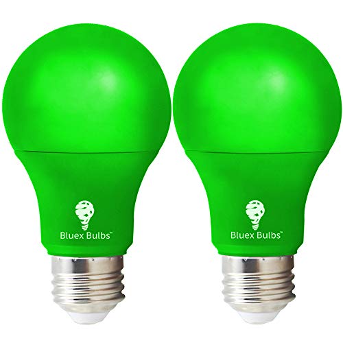 Bluex LED A19 Green Light Bulbs