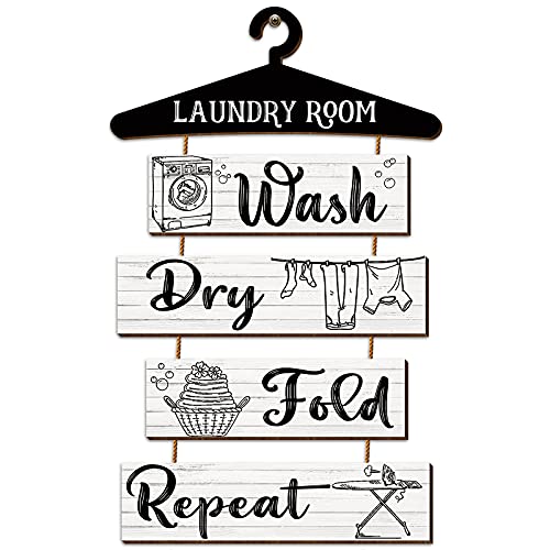 Blulu Laundry Room Rules Wall Sign