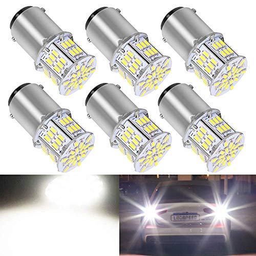 BlyilyB BA15D 1130 1142 1176 LED Bulb 6-Pack for Car Trailer Marine RV