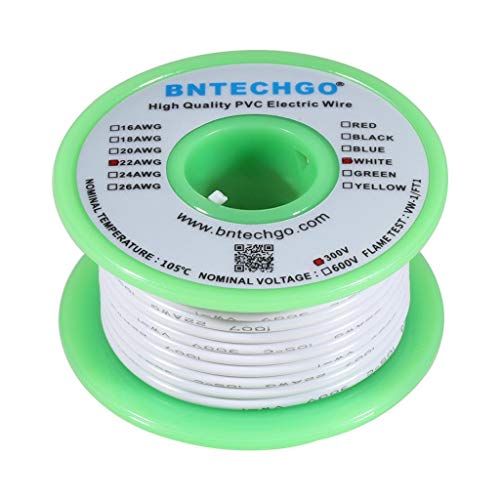 BNTECHGO 22 Gauge PVC Electric Wire - Flexible and Durable