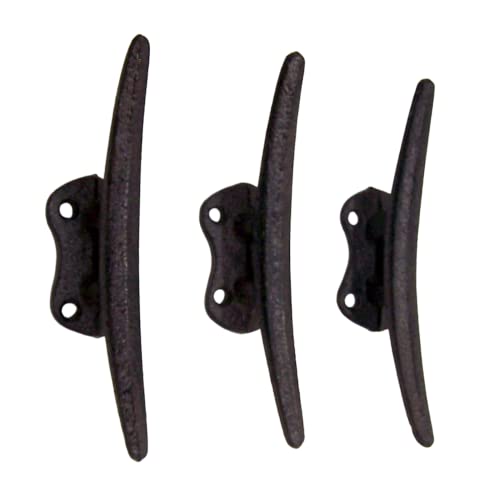 Boat Cleat Wall Hooks, Set of 3