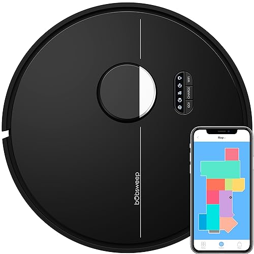bObsweep Dustin Robot Vacuum Cleaner and Mop with Advanced LiDAR Mapping
