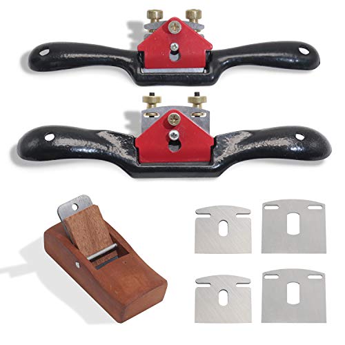 Boeray Adjustable SpokeShave Set with Blades - Essential Woodworking Hand Tool