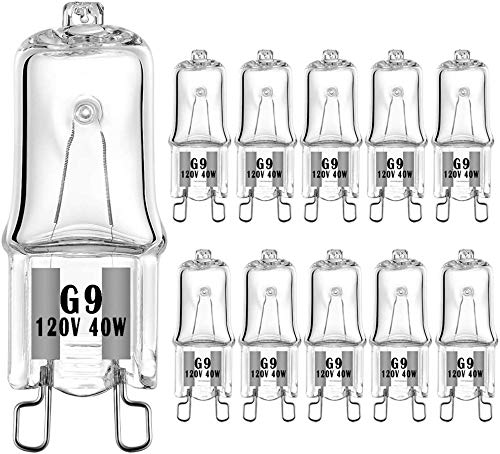 Bogao G9 JCD 40 Watt Halogen Light Bulb 10 Pack