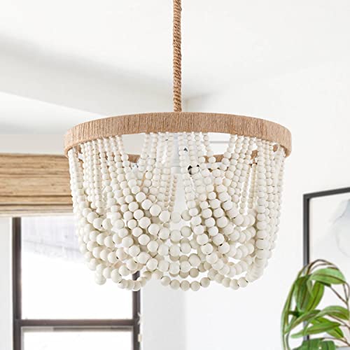 Bohemia Wood Beaded Pendant Lights - Elegant and Affordable Lighting