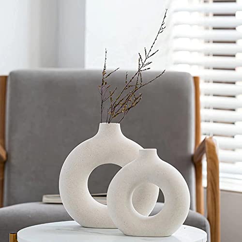 Boho Ceramic Vases Set for Home Decor