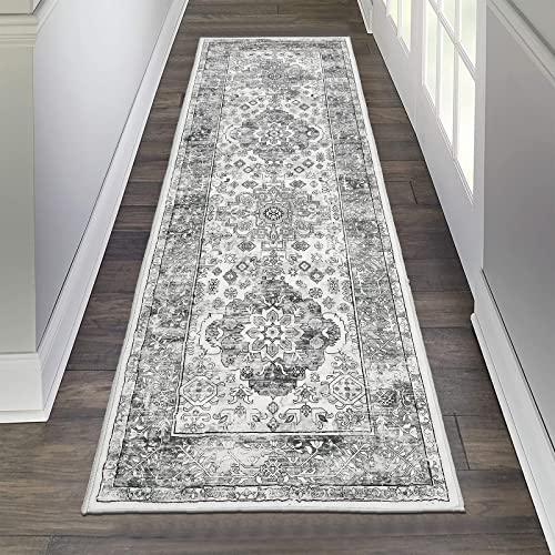 Boho Washable Runner Rugs with Rubber Backing