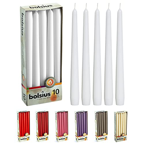 BOLSIUS White Taper Candles