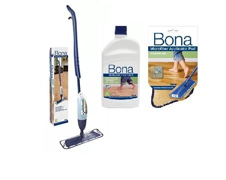 Bona Hardwood Floor Spray Mop & Polish Kit