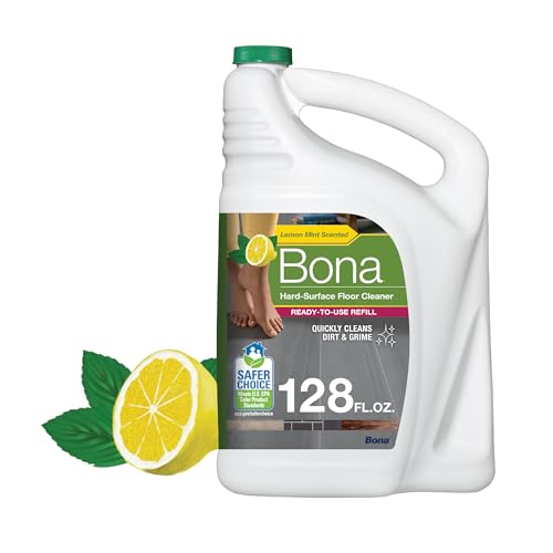 Bona Lemon Mint Multi-Surface Floor Cleaner - 128 fl oz - Residue-Free Formula