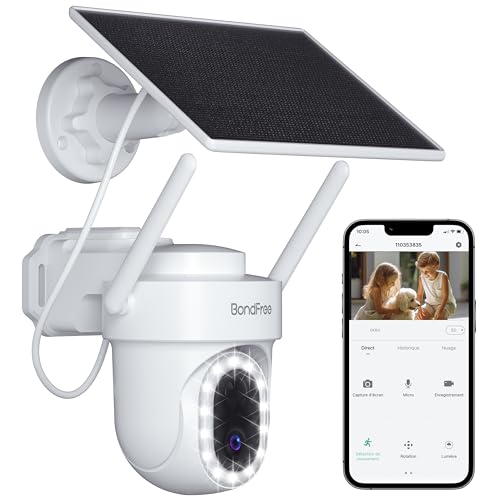 BondFree 2K Solar Security Camera