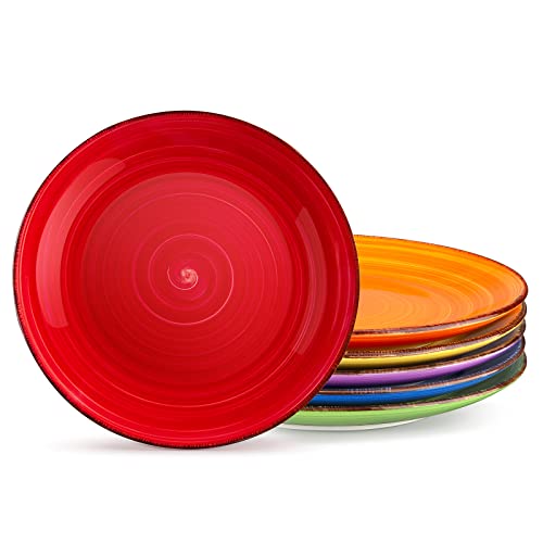 Bonita Dinner Plates - 10.5 Inch Ceramic Plates - Set of 6